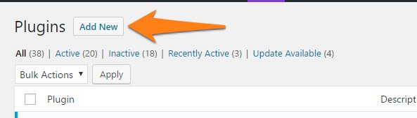 Orange Arrow pointing to Add new link button